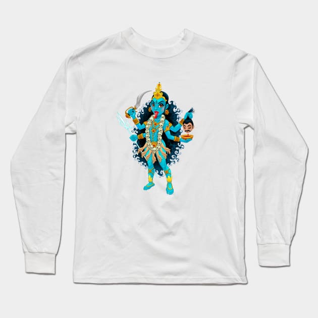 Kali goddess Long Sleeve T-Shirt by ddraw